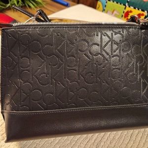 Calvin Klein signature bag in embossed leather
